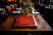 restaurant leather book reviews guestbook