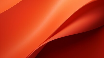 Wall Mural - Orange abstract background, paper texture, wave shapes