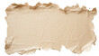 old beige sheet isolated on transparent background