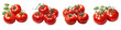 Tomatos  Hyperrealistic Highly Detailed Isolated On Transparent Background Png File