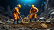 Miners dig up a Bitcoin.