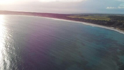 Wall Mural - Emu Bay aerial view in Kangaroo Island, Australia