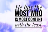 Fototapeta Fototapety z mostem - he has the most who is content with the least