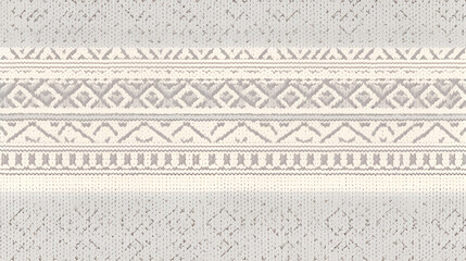 Poster - Fair Isle pattern wallpaper | generative AI