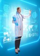 © Elnur - Woman doctor in telemedicine futuristic concept