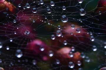 photography of spider web 