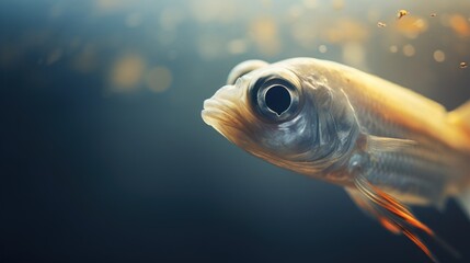 Sticker - A close up of a fish with big eyes, AI