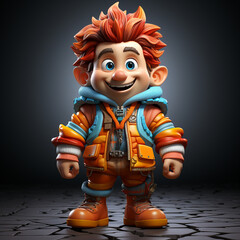 Poster - 3d cartoon clown