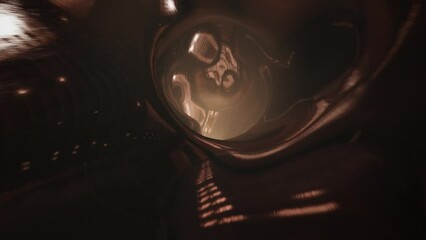 Wall Mural - Swirling Dark Tunnel, Vortex Looping Background