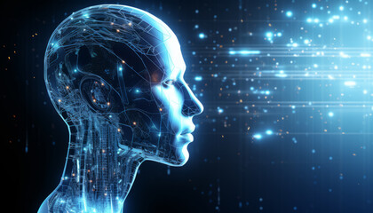 Wall Mural - ai's role in modern technology: bridging data and minds