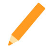 シンプルなオレンジ色の色鉛筆