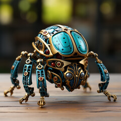 Wall Mural - 3d Robot beetle