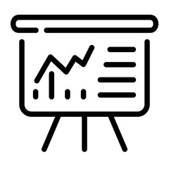 presentation Line Icon