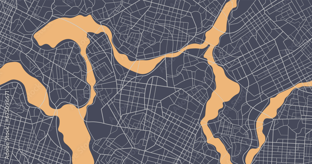 Navigate Path Navigate mapping technology for distance data, path turns. Abstract map ...