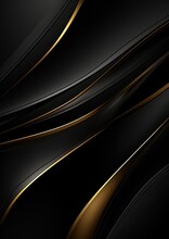 3D Black Gold Rough Grunge Technology Abstract Background
