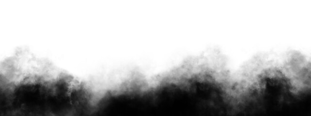 Wall Mural - black vector isolated smoke png. steam explosion special effect. effective texture of steam, smoke, 
