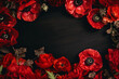 Red poppy background, symbol of remembrance for fallen war soldiers