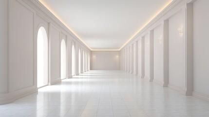 interior empty product corridor background illustration floor architecture, room space, modern neon interior empty product corridor background