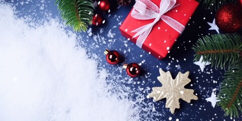 Wall Mural - Christmas and Happy New Year background