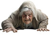 Trusted Old Woman Isolated on transparent background
