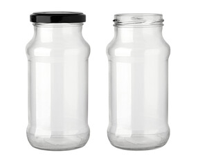 Canvas Print - Glass jars isolated