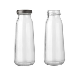 Wall Mural - glass jars or bottles isolated