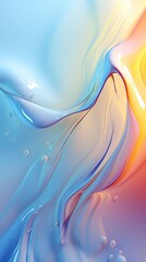 Wall Mural - gradient background transparent liquid texture