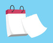 © Вероника Розгон - A calendar where you need to tear off pages. Vector illustration in flat style