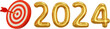 © Arasigner - new year 2024 with dart boards