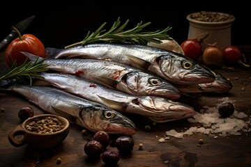 Silver color fish for cooking seafood