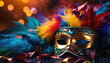 Colored Masquerade Mask, concept carnival