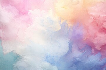 Poster - Abstract watercolor background. Digital art painting. Colorful texture, pastel paint colorful splashes background pastel color palette, AI Generated