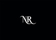NR  letter logo design and monogram logo