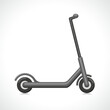 © Francois Poirier - electric scooter flat design isolated
