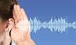 © BillionPhotos.com - Hearing loss. Man ear and sound waves