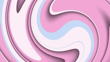 Trendy Wavy Pattern Background With Gently Moving Cutout Shapes In Pastel Colors. This Abstract Motion Background Animation Is HD And A Seamless Loop.