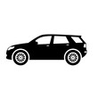 © Moleng24 - SUV car icon vector. Sport utility vehicle silhouette for icon, symbol or sign. SUV car graphic resource for transportation or automotive