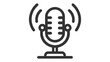 © artisttop - Record Microphone vector icon. The symbol microphone for web site. Illustration retro microphone for mobile apps.