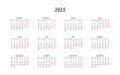 © M-KOS - Calendar 2025, planner template. Vector isolated design