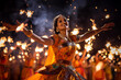 Joyous and lively dance performances that often take place during Diwali celebrations 