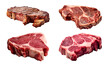 T-BONE steak beef meat, created by generative AI technology