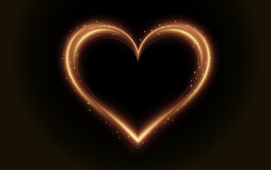 Wall Mural - heart white with flashes isolated on transparent background. light heart for holiday cards, banners,