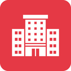 Poster - Office Building Line Color Icon