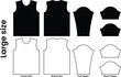 Jersey design template pattern. Large size jersey pattern template t-shirt