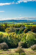 Vista from Burton Dassett Hills on a bright autumnal day