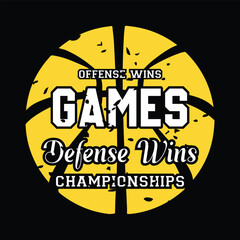 Wall Mural - Offense wins games defense wins championships