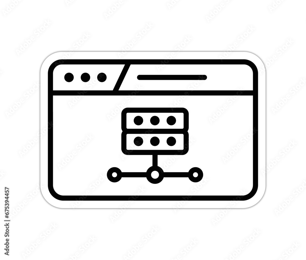 Icones pictogramme symbole Fenetre ordinateur interface dossier ranger ...