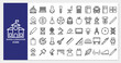 © wahya - school and education icon set. line icon collection. Containing school icons.