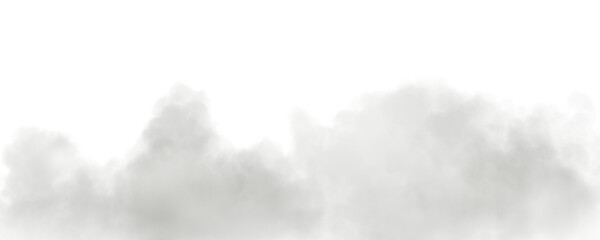 Aufkleber - Cutout smoke gas floating on transparent backgrounds 3d render png