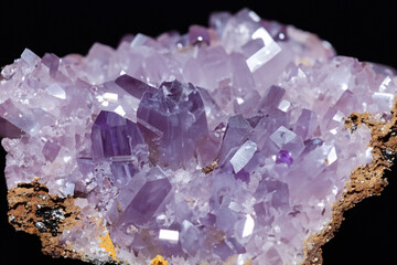 Close-up of lepidolite crystal, lithium source